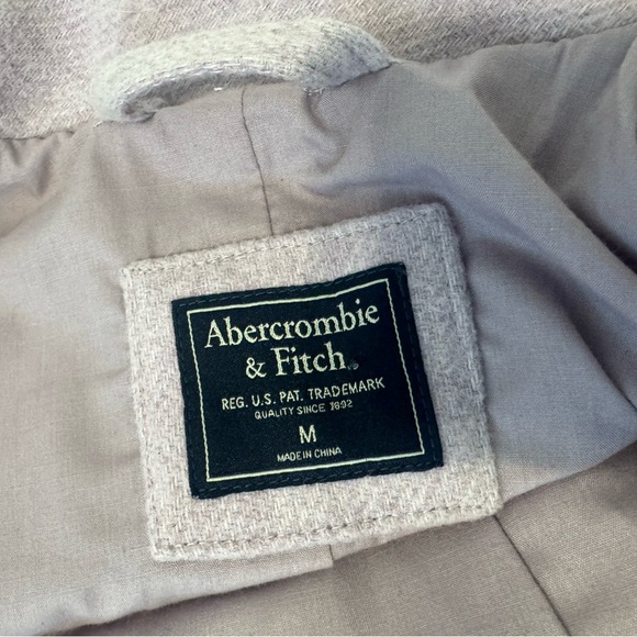 Abercrombie & Fitch The A&F Dad Coat Lilac Wool Blend  Oversized Size Medium - Picture 9 of 12